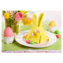 Koffota Jasmine Yellow Tissu Napkins 100% Coton Ensemble de 12 serviettes de tissu de printemps decor de table de Paques pour le dner confortabl