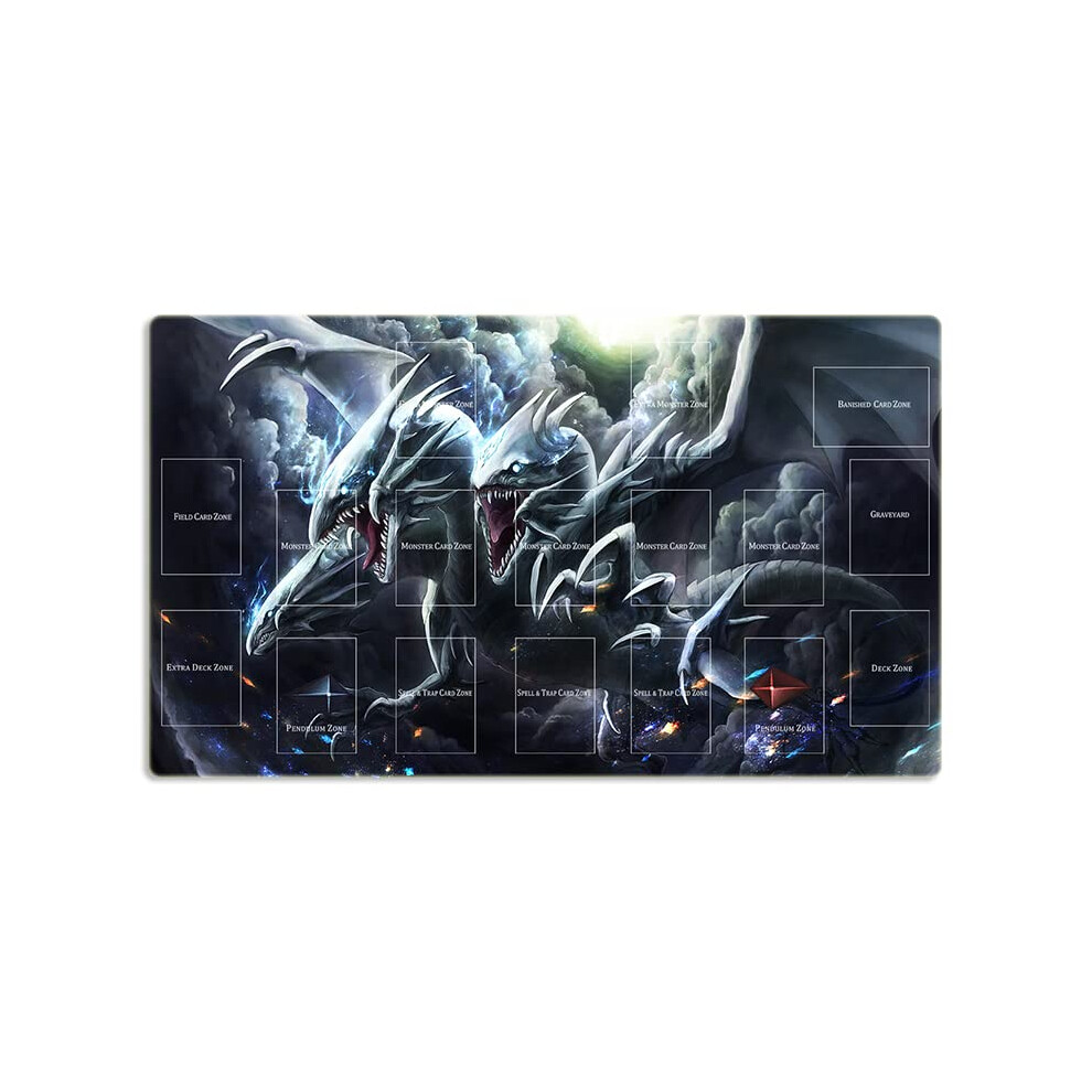 Mlikemat New Playmat Blue-Eyes Ultimate Dragon Mouse Pad Tcg Ccg Trading Card Game Mat + Free Bag (ZD014-106)-image