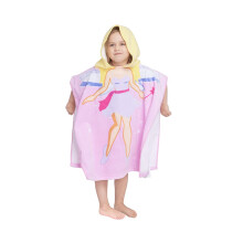 100% bomuld h?tteh?ndkl?de til sm?b?rn 2-6 ?r Drenge Piger B?rn Badekar Pool Strandh?ndkl?de Bl?dt Absorberende Strand Poncho Little Fairy