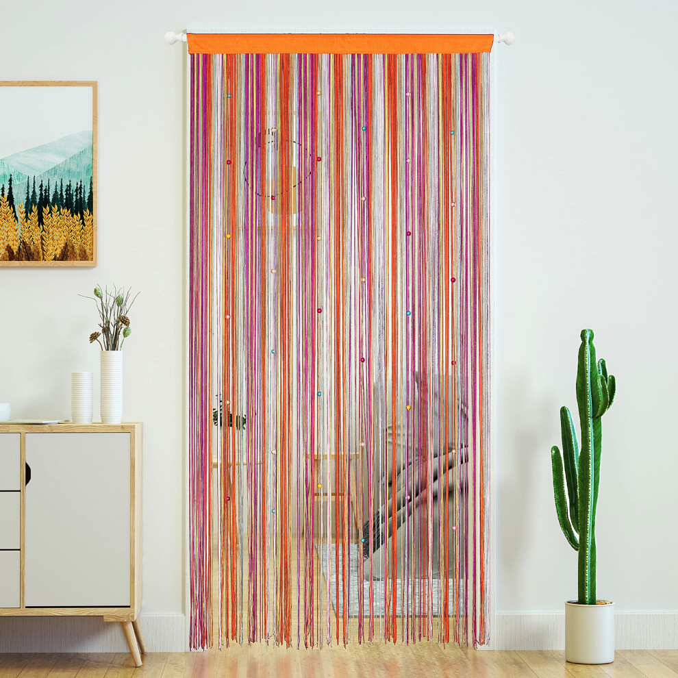 YaoYue Beaded Curtain Door String Curtains for Doorway Tassels Beads Hanging Fringe Hippie Room Divider Window Hallway Entrance Wall Closet Bedroom Pr-image-OPC-PFN2ND9-NEW