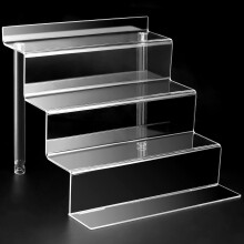 Display Stand  12A Perfume Organizer  Display Risers Acrylic Display Shelf for Perfume cologne Makeup  clear Acrylic Shelves  4 Tier Acrylic Risers co