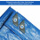 Tarpuglider Μπλε Τarp Σετ 4 Τεμαχίων Ανθεκτικά Αδιάβροχα 8x10 Πολυλειτουργικά 4