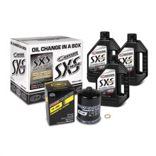Maxima 90-189013 2013 Polaris Ranger 900 SxS Quick Change Kit - 5W-50 Synthetic with Black Filter
