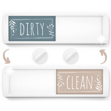 ASSURED SIGNS Stylish Dishwasher Magnet Clean Dirty Sign - 2 x 7 - Ideal Clean Dirty Magnet for Dishwasher - Kitchen Organizer - Nice Office Home Far