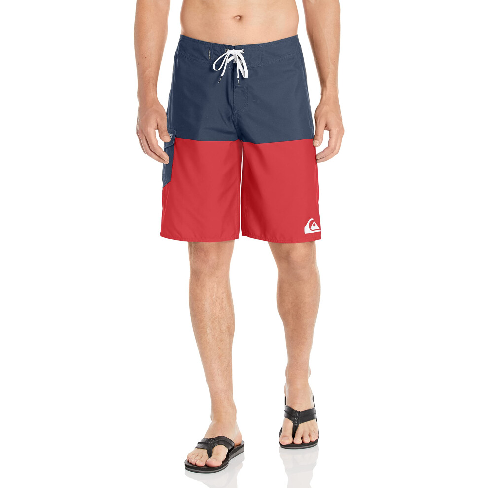Quiksilver Mens Standard Everyday Board Short Swim Trunk Bathing Suit  Navy Blazer Amazon 21 Half  30