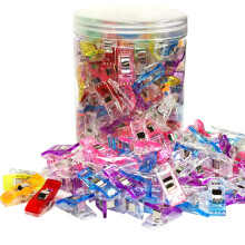 Plastic naaiclips 120 stuks met plastic pot Premium quiltclips voor benodigdheden Knutselgereedschap voor handwerk Naaibegrippen