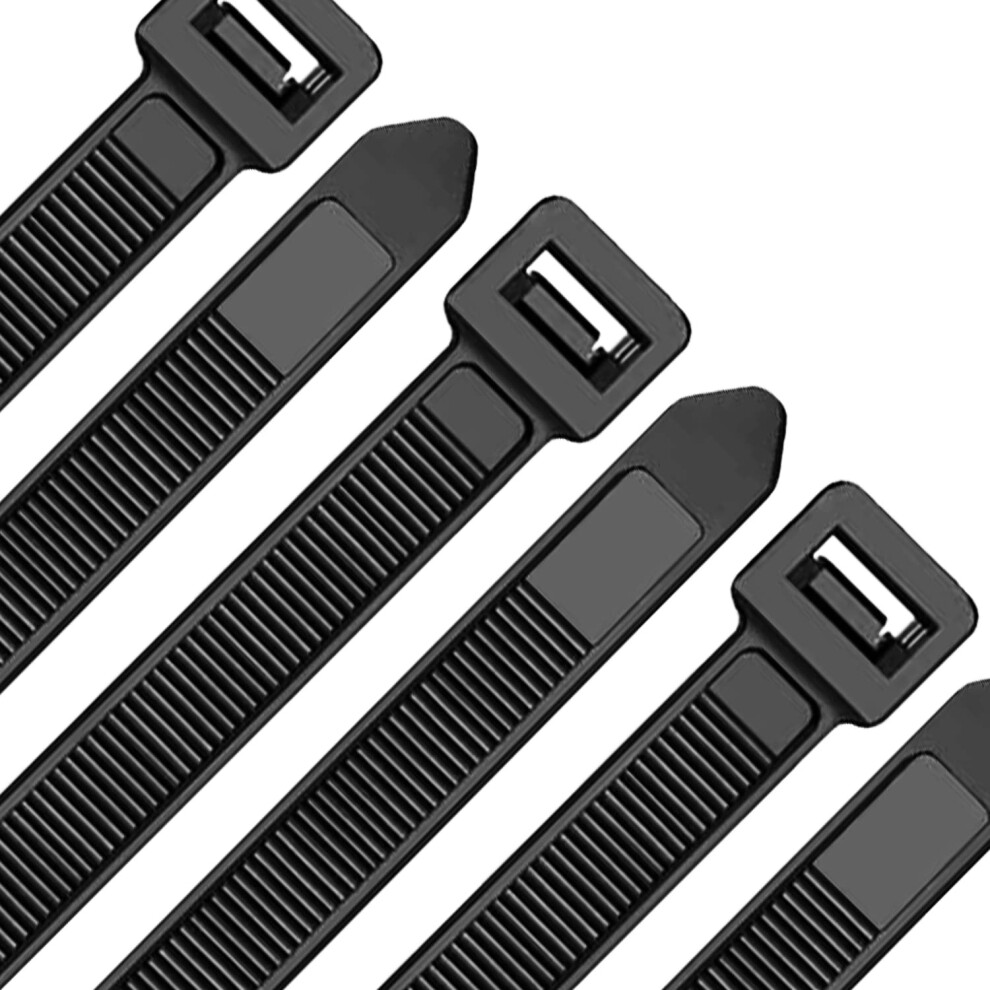 Oksdown 100 Pack 40 Inch Black Heavy Duty Zip Ties Thick Cable Ties With 200 Lbs Tensile Strength Large Plastic Wire Ties 8711186910787