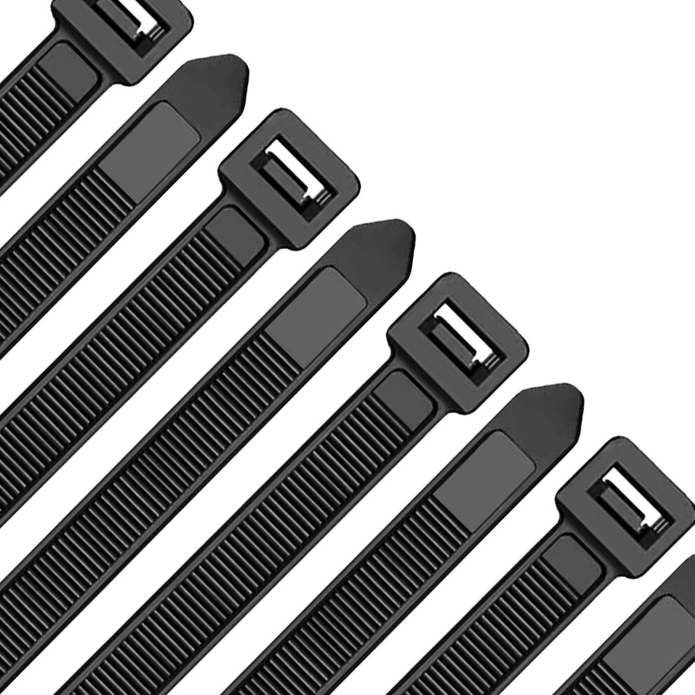 Oksdown 100 Pack 16 Inch Black Heavy Duty Zip Ties Thick Cable Ties With 120 Lbs Tensile Strength Large Plastic Wire Ties 8711186910732