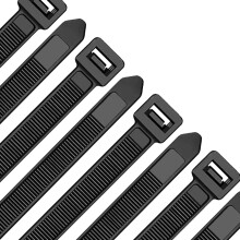 Oksdown 100 Pack 20 inch Black Heavy Duty Zip Ties Thick cable Ties with 120 lbs Tensile Strength Large Plastic Wire Ties