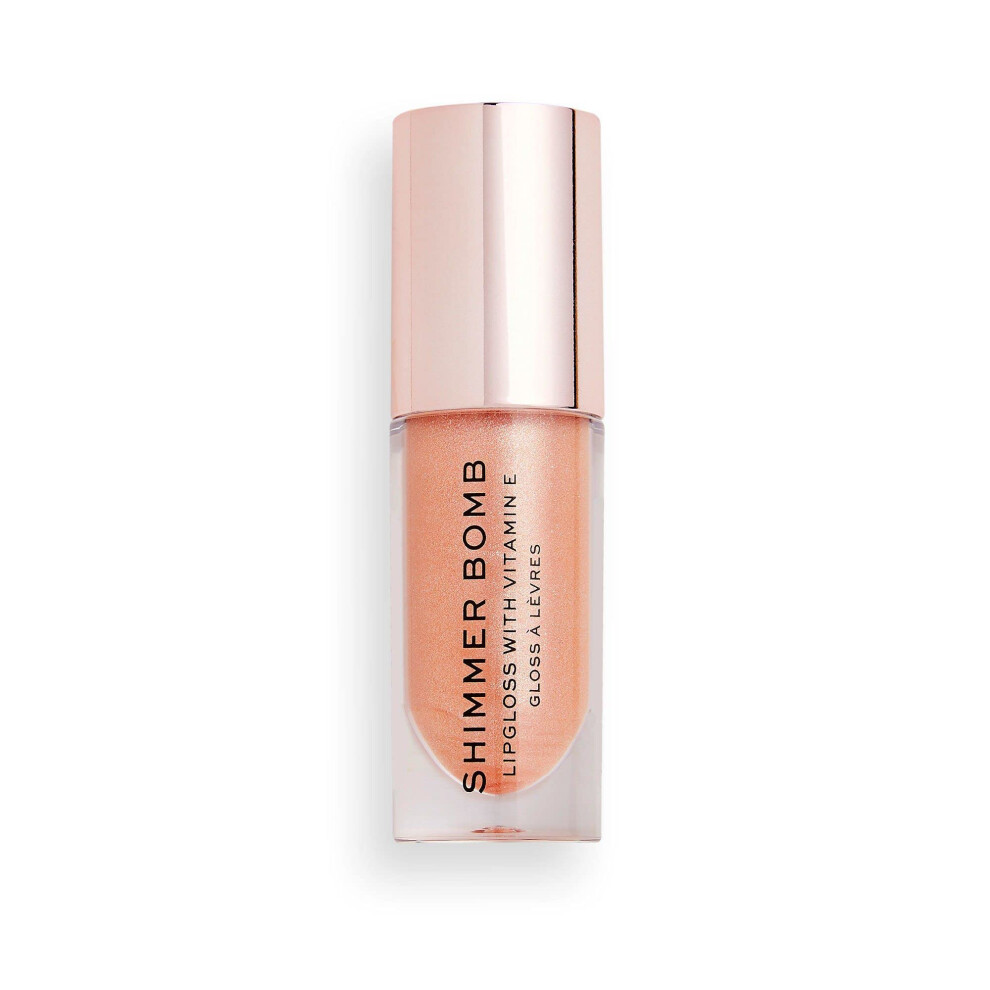 Makeup Revolution Shimmer Bomb Lip Gloss Infused With Vitamin E Shimmery Finish Available In 6 Shades Starlight 4.5Ml