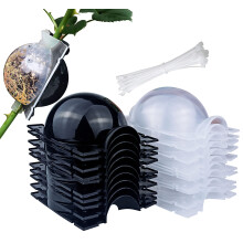 MIIIM 10 PCS Luftlagerutbredningssats med dragkedjor teranvndbara halvt transparent ympning av kulluftslager Tidor Rensa vxtrotning av ympning