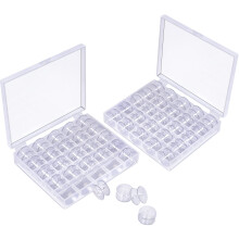 50 datorer Bobbins Plastiska spolar fr smmaskin Sying Bobbins med spolfodral Bobbin fr Sin-Ger/Bro-Ther Bobbins fr sngare Symaskin