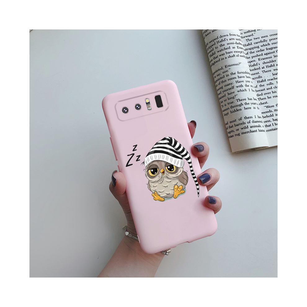 Pink ( C05, Galaxy Note 8) Silicone Case For Samsung Galaxy Note 8 Cute Daisy