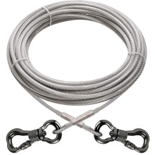 Xiaz Dog Runner binds ut kabel fr hundar upp till 60/120/250 pund 10ft 15ft 20ft 25ft 30ft 40ft 50ft 70ft 100ft 120ft hundledare fr grd campin
