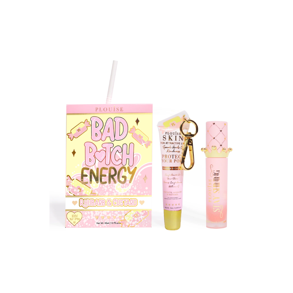 P Louise Bad B*tch Energy Lip Duo Rhubarb & Custard