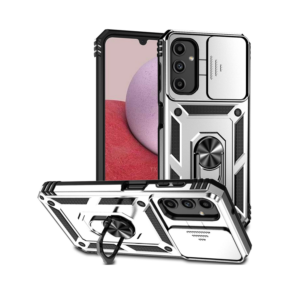 (, For Galaxy A14 5G) For Samsung Galaxy A14 A14 5G Case Armor Shockproo Silver 931287634490