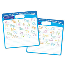 Ashley Productions Smart Poly Activiteitenbord, Drooguitwisbaar met Marker, 10-3/4" x 10-3/4", Manuscript/Cursief