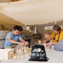 Tote A Fort Earthy XL Blanket Fort Building Kit - Playhouse Playhouse Play Tent Forte - Set di giocattoli per interni e esterni per et 4-12+ - gioca