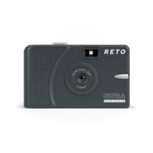 RETO Ultrabrede en slanke 35 mm herbruikbare daglichtfilmcamera - 22 mm brede lens Focusvrij Lichtgewicht Eenvoudig te gebruiken (houtskool)