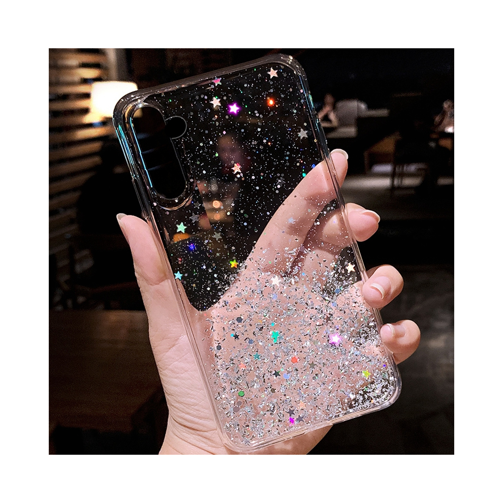 (Transparent, For Galaxy A15) Bling Glitter Phone Case For Samsung Galaxy A14 A1 931287665210