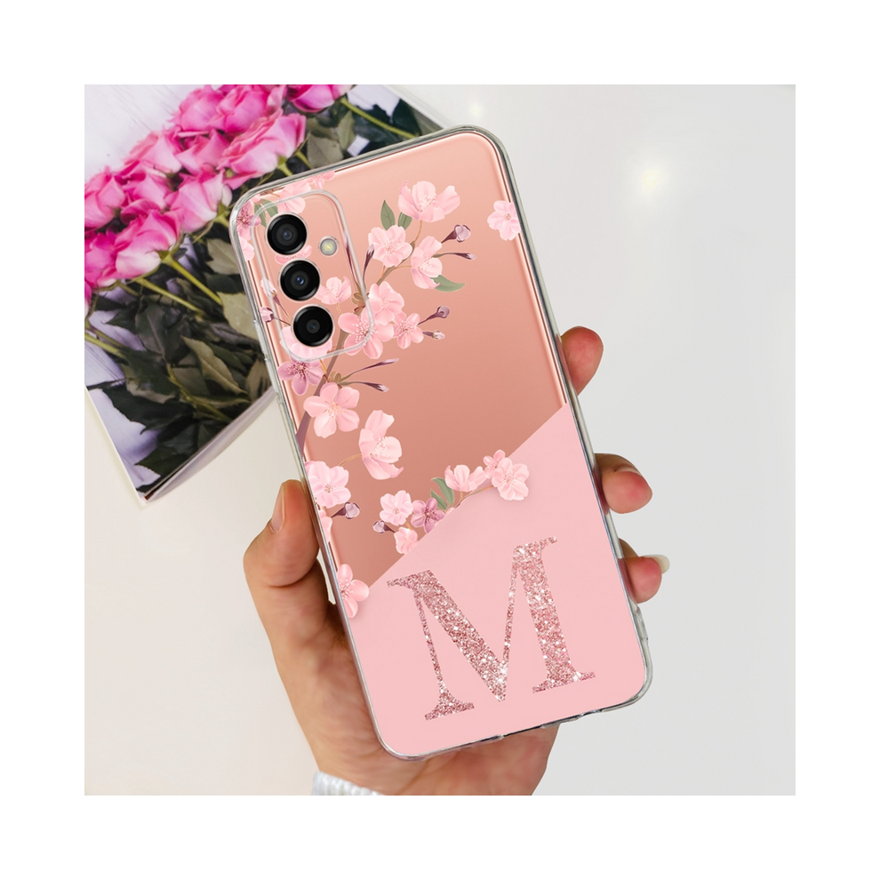 ( M, For Galaxy A05s) For Samsung Galaxy A05s Case Sm-A057f Luxury Lette Pink 931287662080