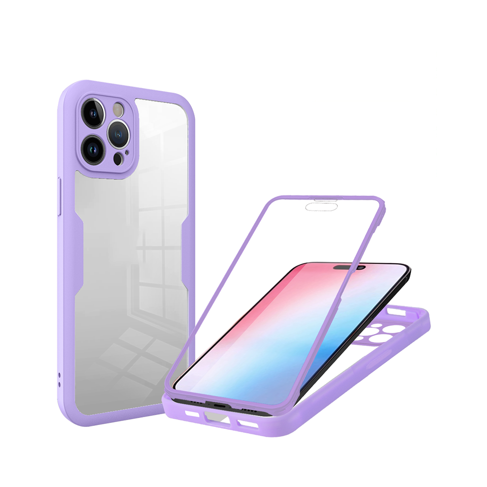 (, For Galaxy A05s 4G) Luxury 360 Full Body Shockproof Protective Case Fo Purple 931287675967