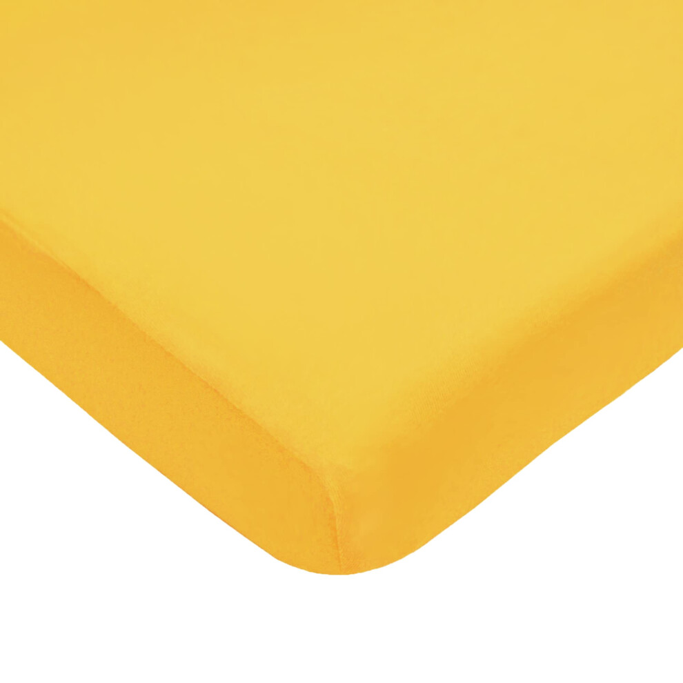 Drap-housse en jersey de coton 100 % naturel pour parc Pack N Play d'American Baby Company, jaune dor   , doux et respirant, pour gar   ons et filles