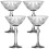 (4) Long Stemmed Drinking Glasses Cocktails 220ml 1