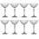 (8) Long Stemmed Drinking Glasses Cocktails 220ml 1