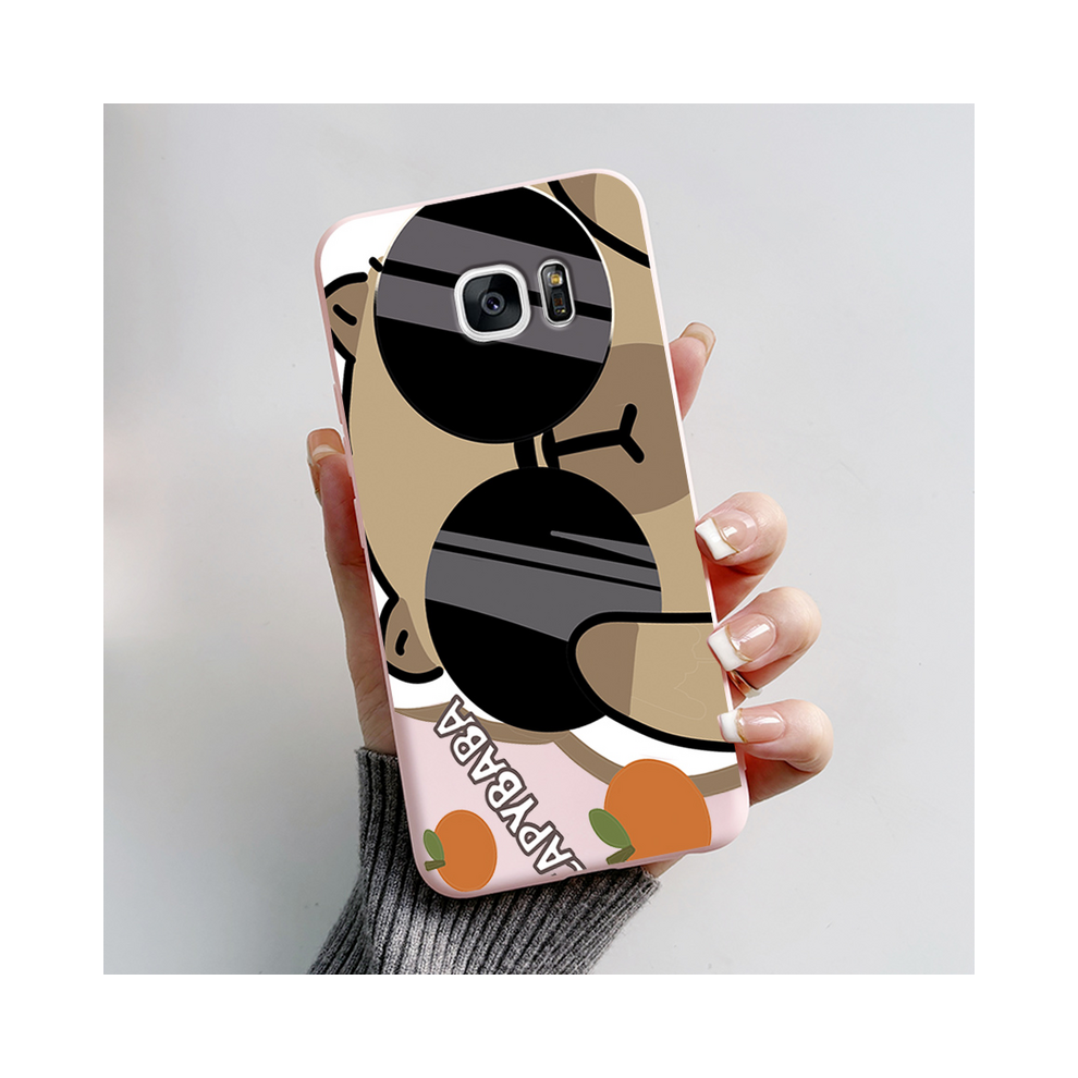(-L03, For Galaxy S7 Edge) For Samsung Galaxy S7 Edge Case Cute Panda Silicon Pink 931287670528
