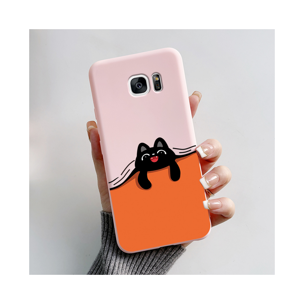 (-L11, For Galaxy S6) For Samsung Galaxy S7 Edge Case Cute Panda Silicon Pink 931287670634