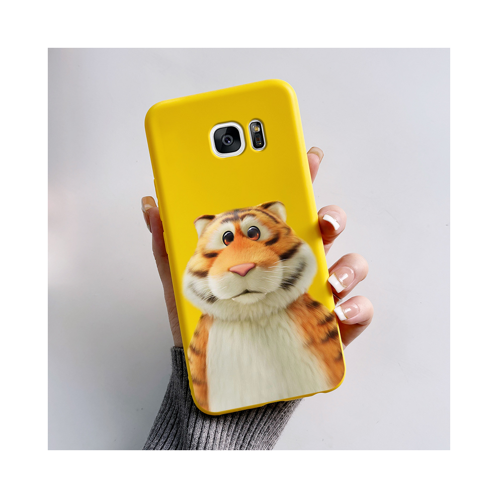 (-L12, For Galaxy S6) For Samsung Galaxy S7 Edge Case Cute Panda Silicon Yellow 931287670849