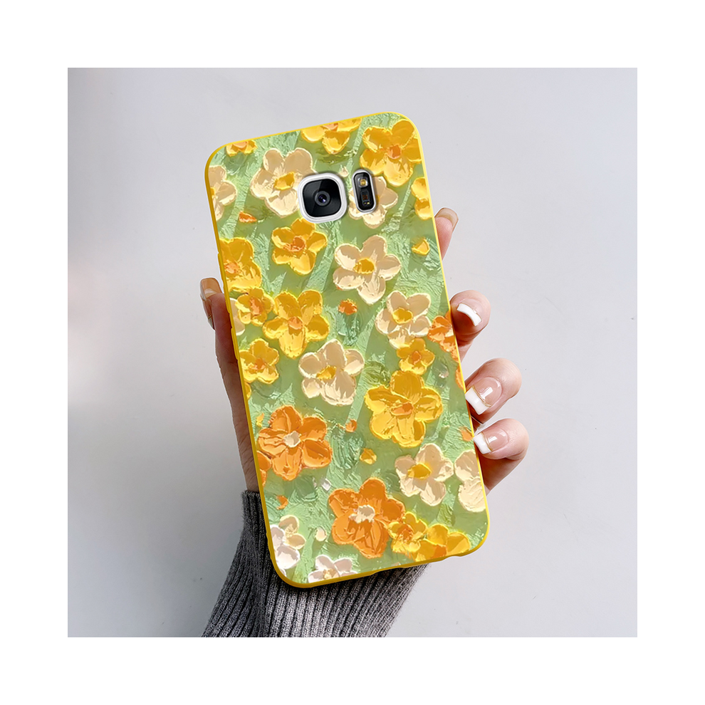 (-L10, For Galaxy S7) For Samsung Galaxy S7 Edge Case Cute Panda Silicon Yellow 931287671013