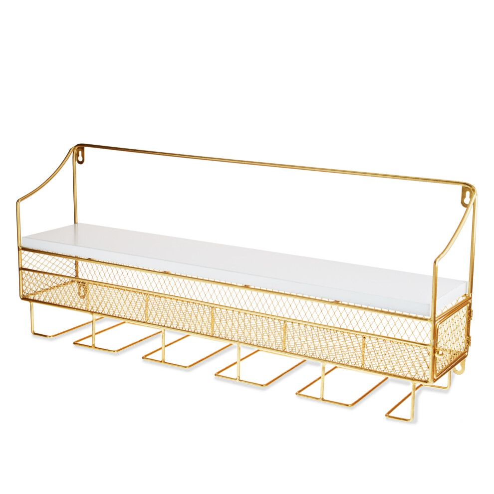 Casier     vin mural dor    et rangement en li   ge