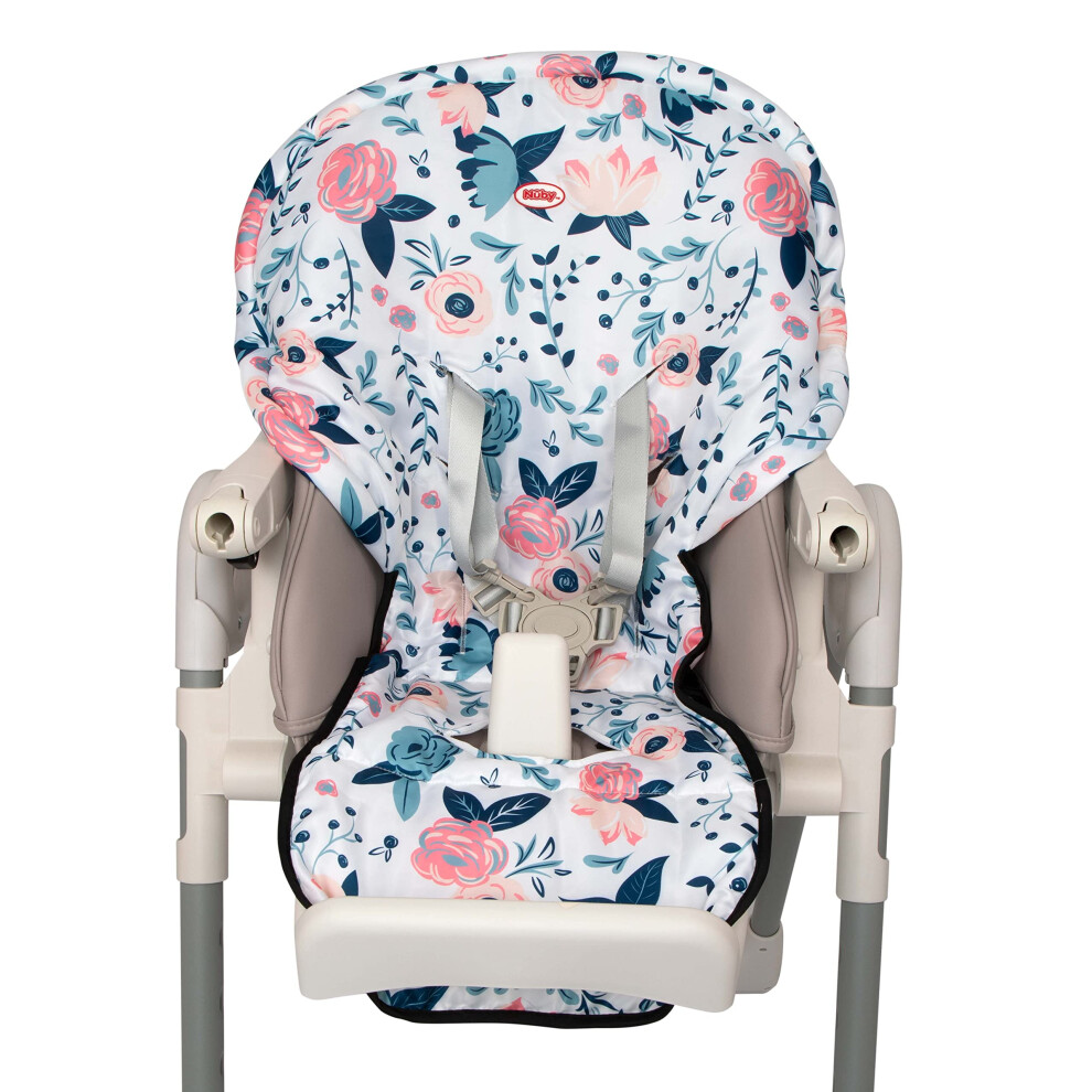 Nuby High chair cover Protecting from Spills and crumbs  Water Resistant  Floral Print