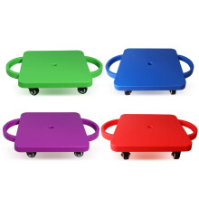 Tablero de scooter GSE con manijas, scooter para niños, equipo de juego interior, tablero divertido con ruedas de plástico