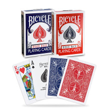 Bicycle Rider Back Playing Cards Standard Index Poker Cards Premium Playing Cards Red & Blue 2 Count (Pack of 1)