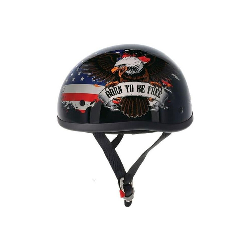 Skid Lid 649531 Original Freedom Eagle Helmet, - Small Black 887337384825