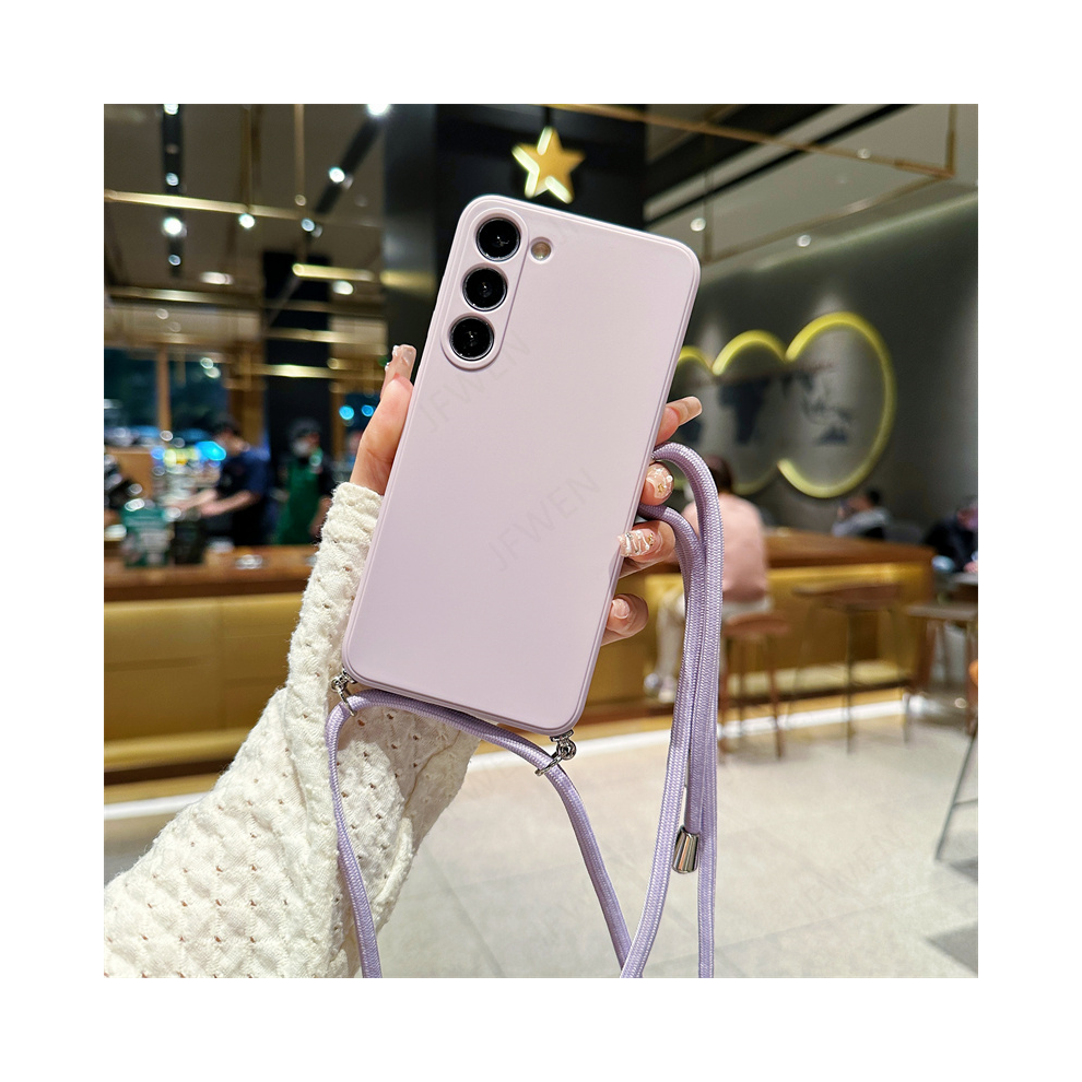 (, For Samsung A05s) Crossbody Lanyard Case For Samsung Galaxy A55 A35 Purple 931287683535