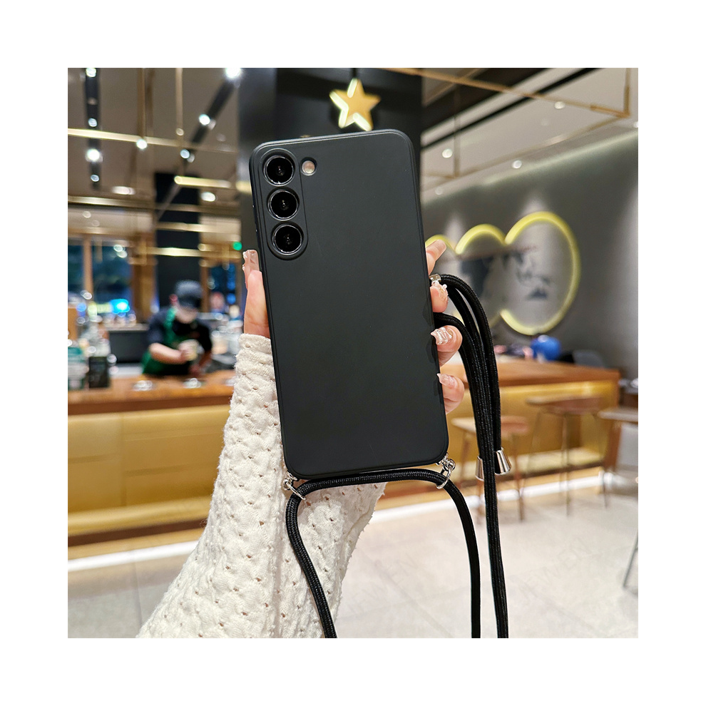 (, For Samsung A05s) Crossbody Lanyard Case For Samsung Galaxy A55 A35 Black 931287683504