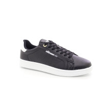 (UK Size 12, Black/White) ellesse Men's LS292S Cupsole Classic Stylish Comfort Lace Up Sneaker Trainers