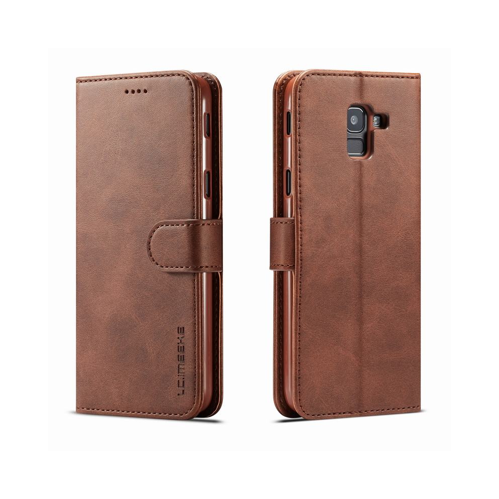 (, J6 2018) Phone Case For Samsung Galaxy J6 Plus Case Flip Wa Brown 931287706050