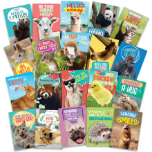 T MARIE 40 lustige Tierpostkarten Gropackung Thinking of You-Postkartenpaket fr Kinder, Schler, Freunde, Lehrer und mehr Sagen Sie Hallo, D