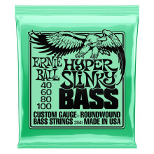 Corde per basso Ernie Ball Hyper Slinky Nickel Wound calibro 40-100 P02841