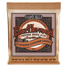 Ernie Ball Earthwood 12-strunowe struny do gitary akustycznej z lekkiego brązu fosforowego 10-48 Gauge (P02152)