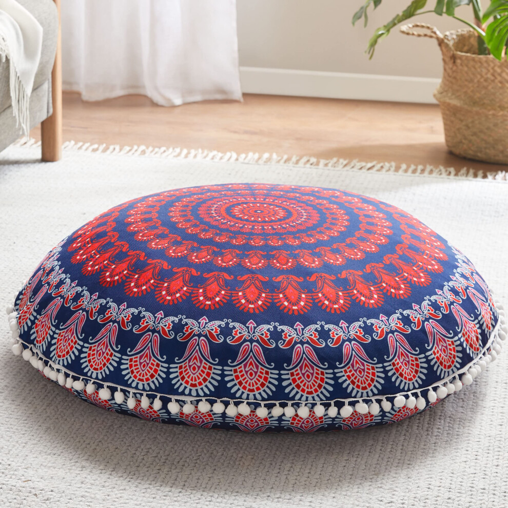 Coussin de sol rond Codi 32 pouces, grand coussin de m   ditation en mousse     m   moire de forme, coussins ronds - Orchid   e violette, lot de 1
