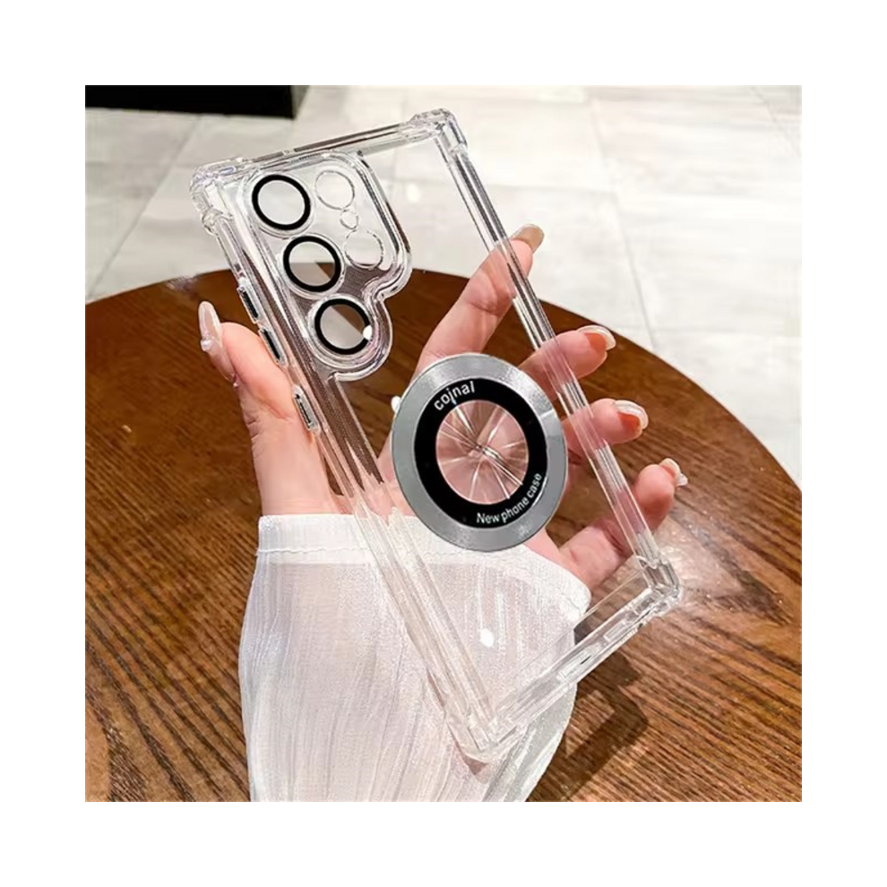 (Transparent, S22) For Magsafe Plating Phone Cases For Samsung Galaxy 931287713621