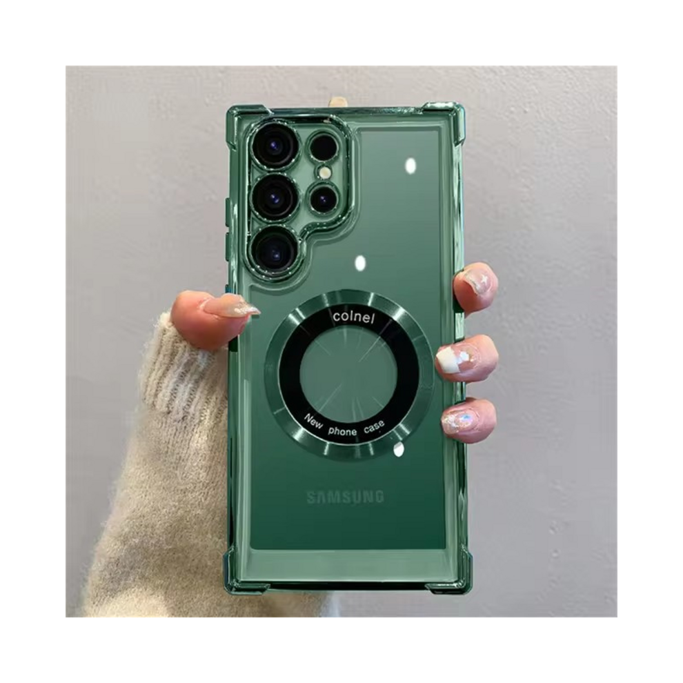 (, S21 Ultra) For Magsafe Plating Phone Cases For Samsung Galaxy Green 931287713799