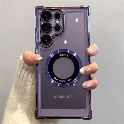 (Green, Note 20) For Magsafe Plating Phone Cases For Samsung Galaxy 1