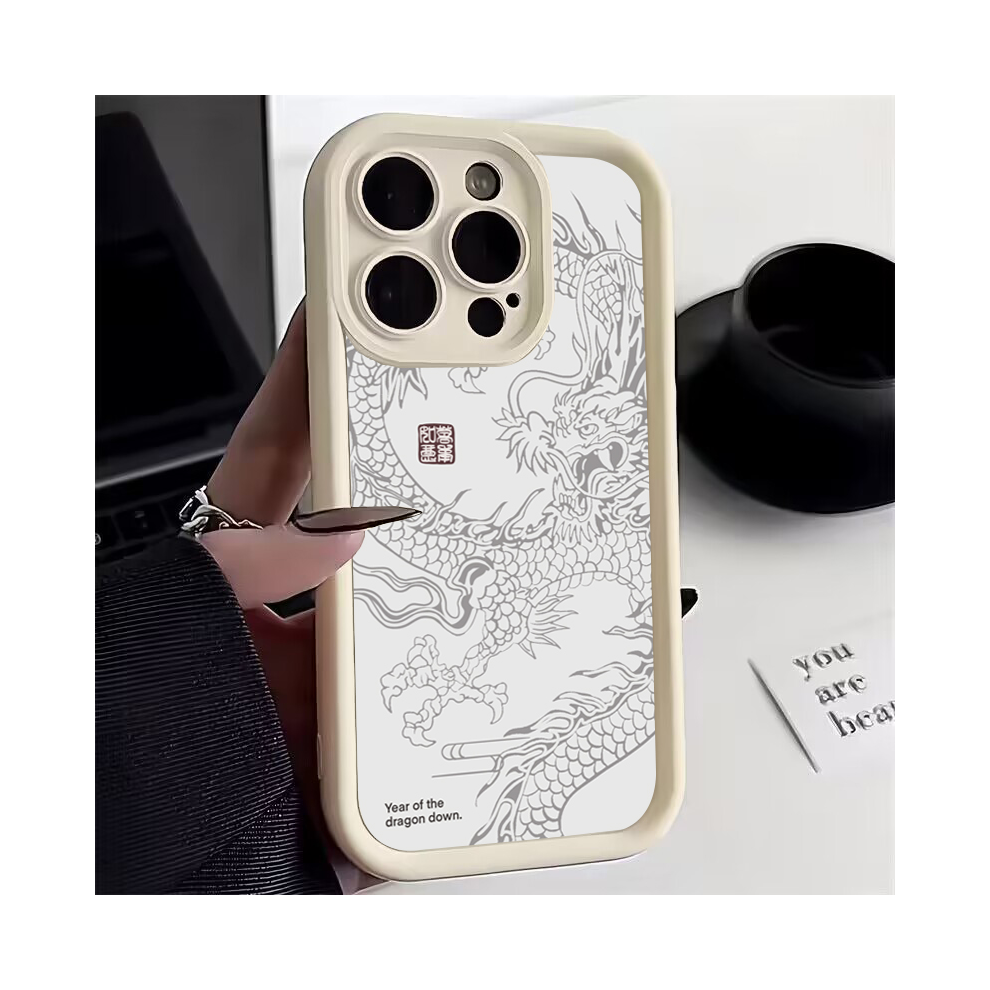 (2, For Iphone Xr) Illusory Color Chinese Dragon Silicone Phone Case 931287708849